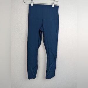 Lululemon Wunder under crop leggings blue size 6